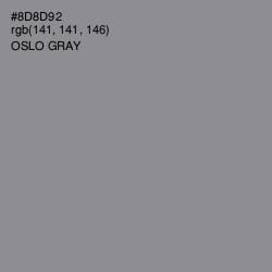#8D8D92 - Oslo Gray Color Image